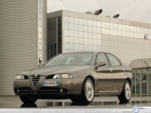 Alfa Romeo 166 city center wallpaper