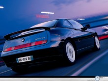 Alfa Romeo GTV blue rear view wallpaper