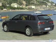 Alfa Romeo Sportwagon back left side wallpaper