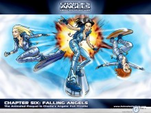 Animated Angels falling angels wallpaper