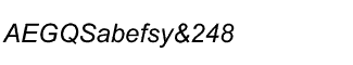 Arial SF Italic