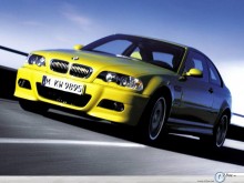 Bmw M3 CSL yellow wallpaper