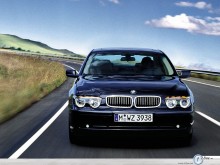 Bmw Serie 7 road in fields wallpaper