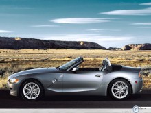 Bmw Z4 in fields wallpaper