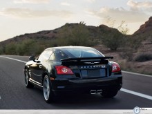 Chrysler Crossfire back profile in road wallpaper