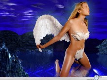 Estella Warren angel wallpaper