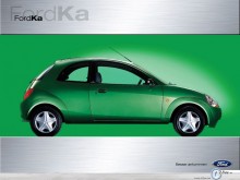 Ford Ka in green wallpaper