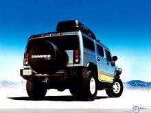 Hummer H2 rear angle wallpaper