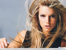 Jessica Simpson sexy wild hair wallpaper