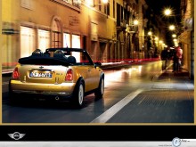 Mini Cooper Cabrio night sreet  wallpaper