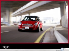 Mini Cooper under railway  wallpaper