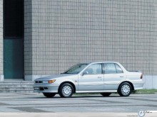 Mitsubishi Lancer by building wallpaper