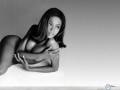 Naomi Campbell wallpapers: Naomi Campbell black white naked wallpaper