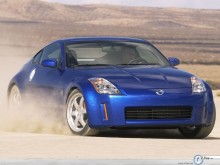 Nissan 350 Z in desert wallpaper