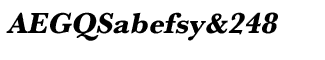 URW Baskerville Extra Bold Oblique