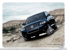 Volkswagen Touran in rocks  wallpaper